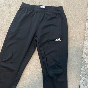 Black adidas soccer pants